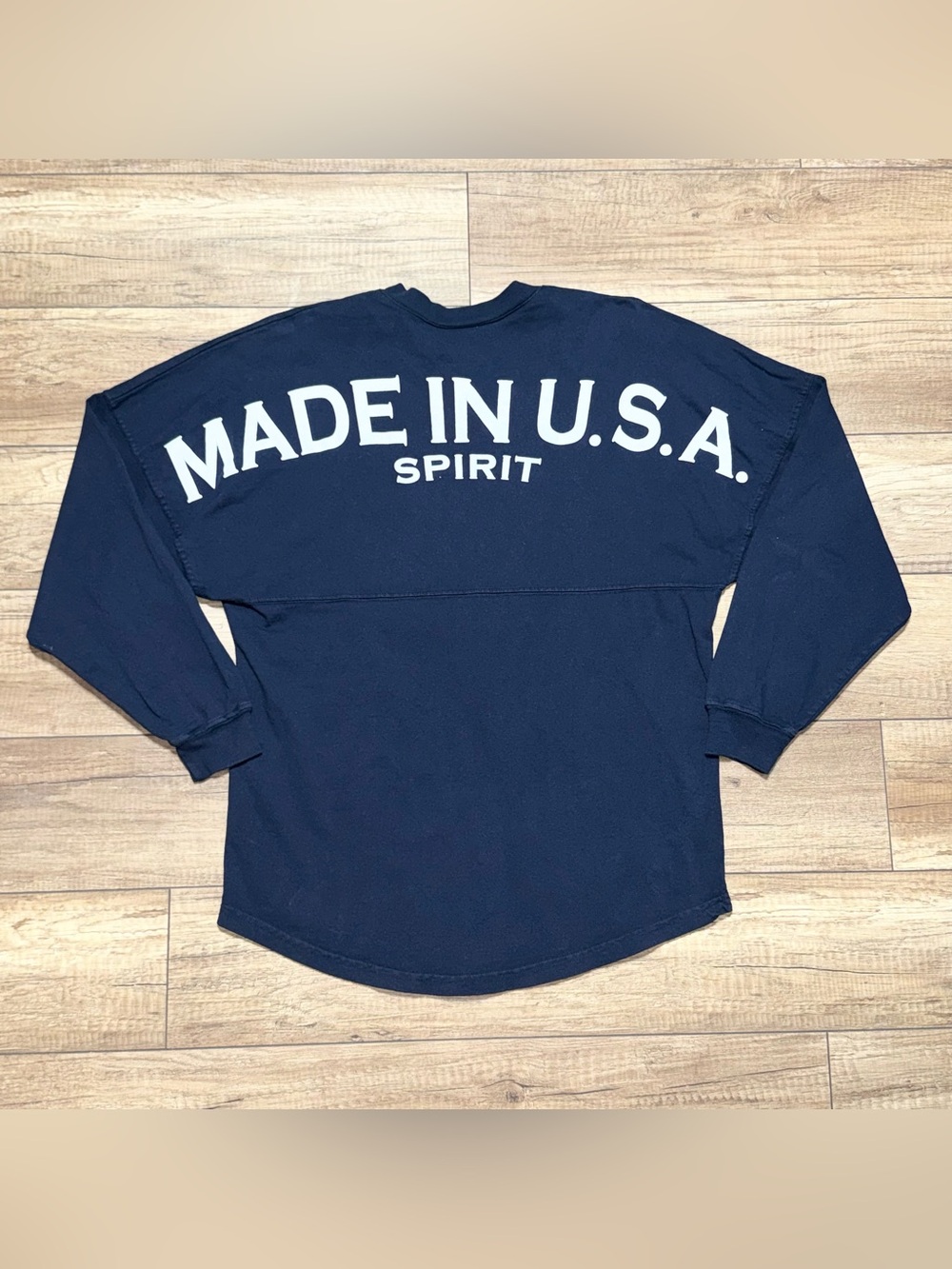 Spirit Jersey Made in USA Patriotic American Oversized Long Sleeve Shirt Adult S